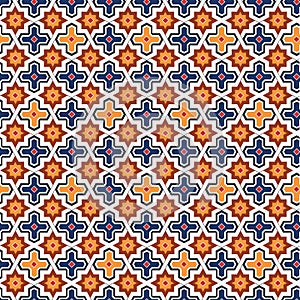 Abstract arabic islamic seamless geometric pattern background. Vector illustration