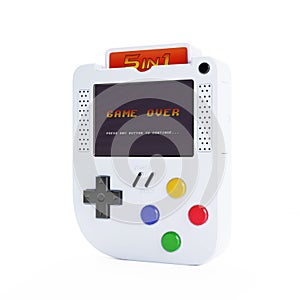 Abstract Arcade Old School Joypad, Gamepad or Game Console. 3d Rendering