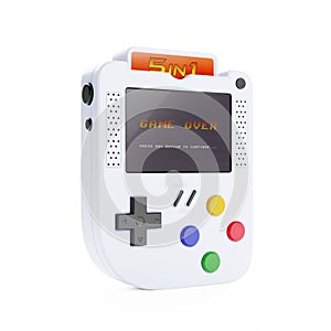 Abstract Arcade Old School Joypad, Gamepad or Game Console. 3d Rendering