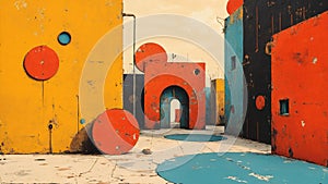 Abstract Architectural Composition