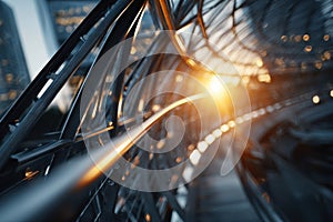 Abstract Architectural Design with Light and Shadow