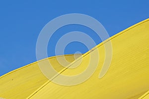 Abstract architectural detail . modern architecture, yellow panels on building facade.