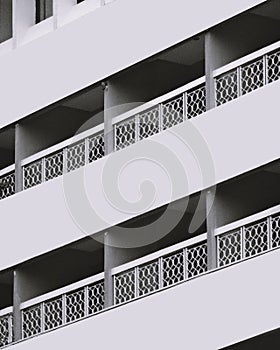 Abstract architectural features, close-up and modern building