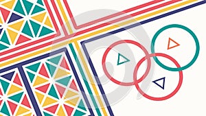 Abstract Architectural Pattern, Cube Elements, Structured Design, vector design Generative AI