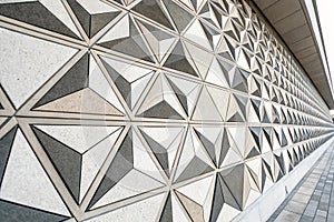 Abstract architectural pattern, triangles photo