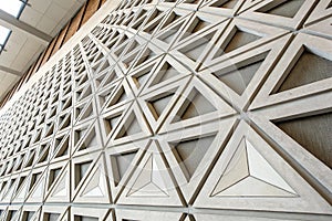 Abstract architectural pattern, triangles photo