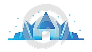 Abstract architectural structures representing modern design, vector design Generative AI