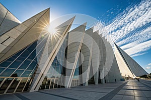 Abstract architectural vertical shapes