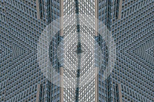 Abstract architecture background collage of skyscraper building wall with windows