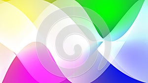 Abstract Architecture Background. Coloful Circular sound wave simple loop. Rainbow 3D Rendering circles pattern radio effect.