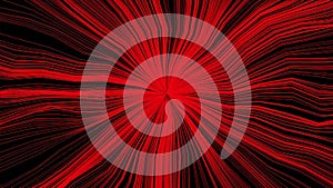 Abstract Architecture Background.red Circular thread loop. 3d Rendering 3d circles pattern with rounding effect.