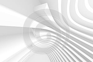 Abstract Architecture Background. White Building Construction