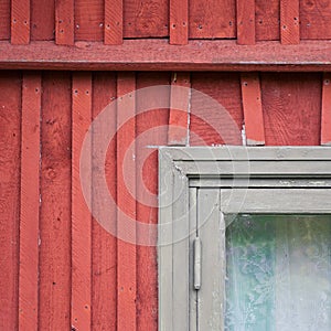 Abstract architecture detail old wooden house