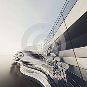 Abstract architecture wall