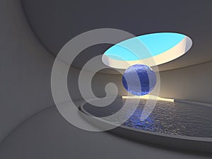 Abstract arhitecture interior