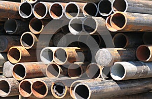 Abstract Arrangement of Corroded Steel Pipes