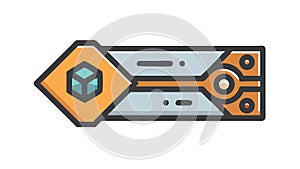 Abstract Arrow Direction Path Navigation Flat Vector Icon, vector design Generative AI