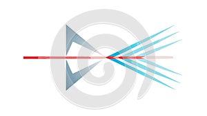 Abstract Arrow Dynamic Motion Graphic Forward Progress, vector design Generative AI