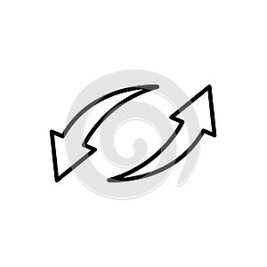 Abstract arrow icon vector illustration