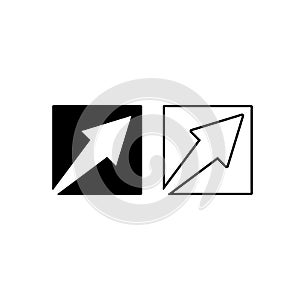 Abstract arrow icon vector illustration