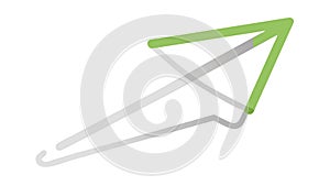 Abstract Arrow Path, Dynamic Direction, vector design Generative AI