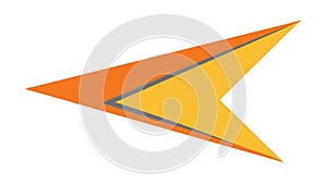 Abstract Arrow or Pointer Design Element, vector design Generative AI