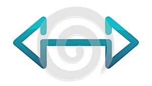 Abstract Arrow with Side Lines Dynamic Directional Icon, vector design Generative AI