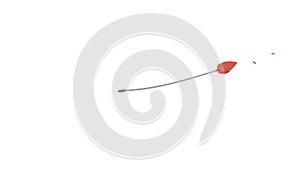 Abstract Arrow Trajectory, Direction Movement, Speed Path, vector design Generative AI