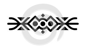 Abstract Arrowhead Geometric Border: Dynamic Pattern Element, vector design Generative AI