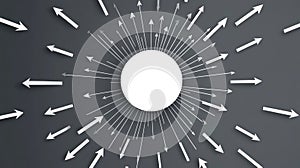 Direction Arrow Abstract Centralization Concept Background