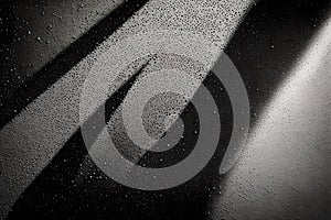 Abstract art background featuring black cloth with animated desaturated particles. Elegant and dynamic design, perfect for a photo
