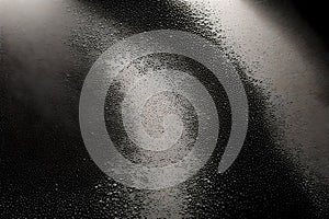 Abstract art background featuring black cloth with animated desaturated particles. Elegant and dynamic design showcasing the photo