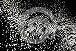 Abstract art background featuring black cloth with desaturated particles in motion. Animated texture creates a visually photo