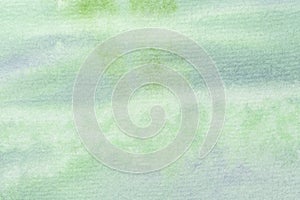 Abstract art background light green and blue colors. Watercolor painting on canvas with soft olive gradient