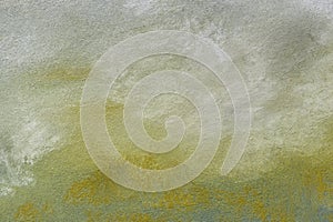 Abstract art background light green and gray colors. Watercolor painting on canvas with soft olive gradient.