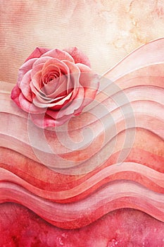 Abstract Art Background Light Red and Pink Colors photo