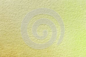 Abstract art background light yellow and green colors. Watercolor painting on canvas with soft olive gradient