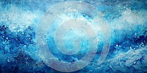 Abstract art background in shades of blue Generative By AI photo