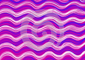 Abstract art background with white, blue and purple colors wavy lines. Backdrop with curve striped ornate