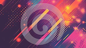 Abstract art of binary code and digital waves in colorful vibrant colors. AIG53F.