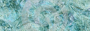 Abstract art blue paint background with liquid fluid grunge texture.