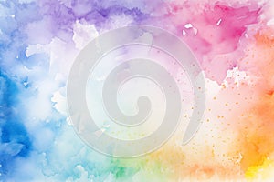 Abstract art colorful splash pastel watercolor texture for background backdrop and banner, Generative AI