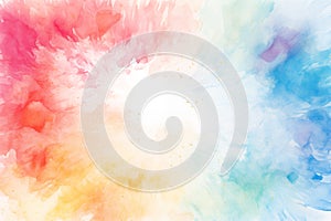 Abstract art colorful splash pastel watercolor texture for background backdrop and banner, Generative AI