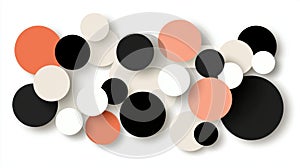 Abstract Art: A Composition of Circles and Lines