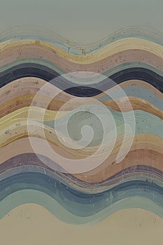 Serene Waves of Colorful Expression