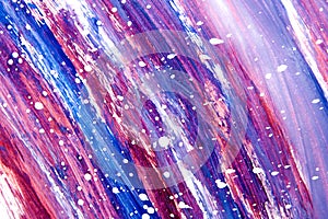 Abstract art creative background. Hand painted background. Acrylic purpl colors