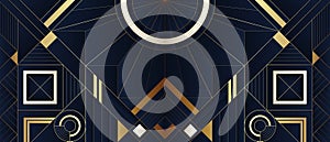 Abstract Art Deco geometric background