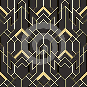 Abstract art deco geometric pattern
