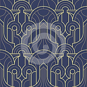 Abstract art deco geometric pattern vector