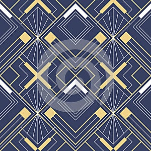 Abstract art deco geometric pattern vector